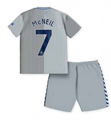 Lacne Dětský Futbalové dres Everton Dwight McNeil #7 2023-24 Krátky Rukáv - Tretina (+ trenírky)